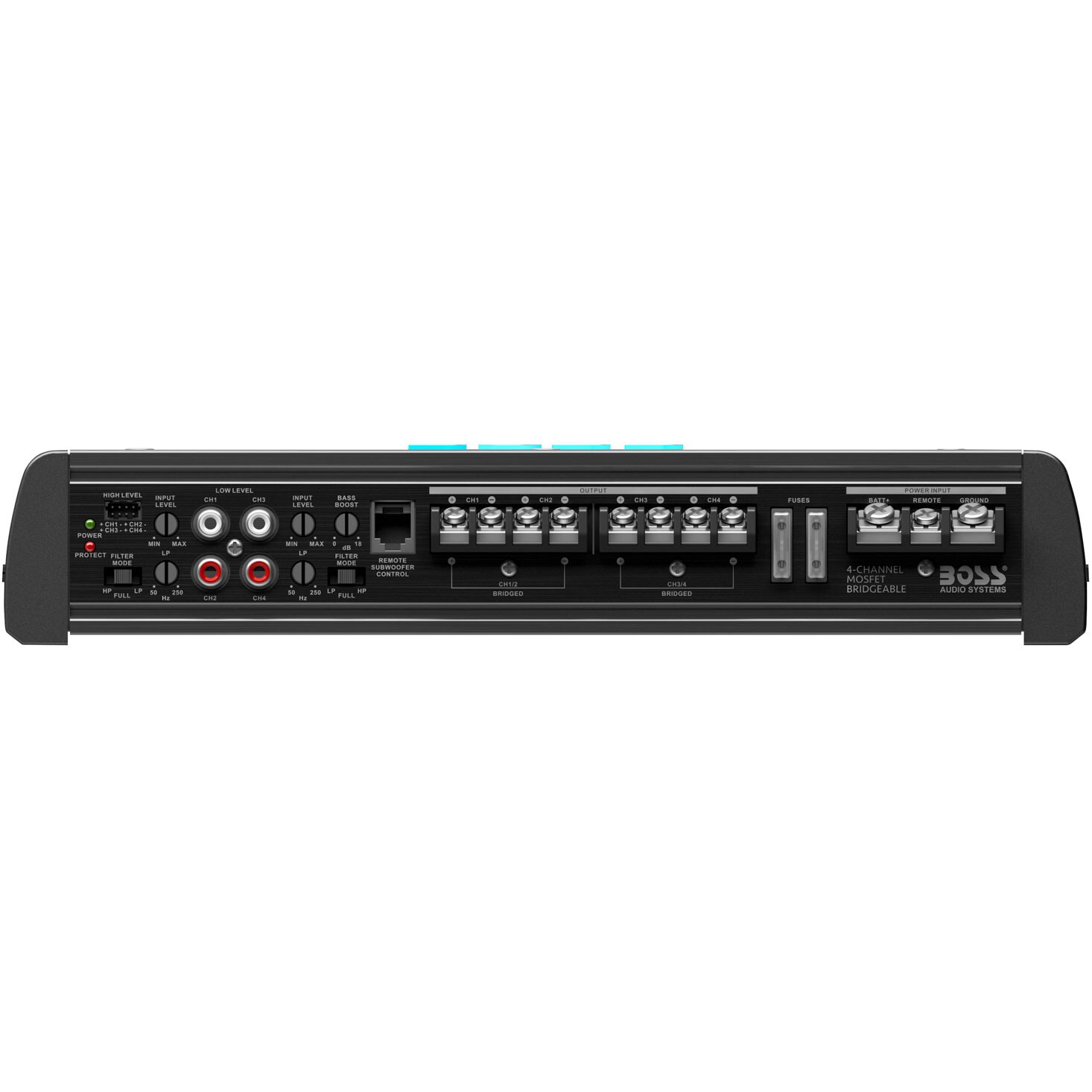 BOSS OX4.400 Onyx 1600W 4 Channel Full-Range Class A/B Amplifier